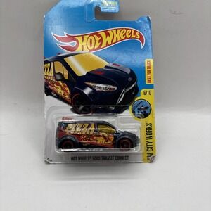 Hot Wheels Ford Transit Connect Purple (Pizza Express) 2016‎ HW City Works 6/10